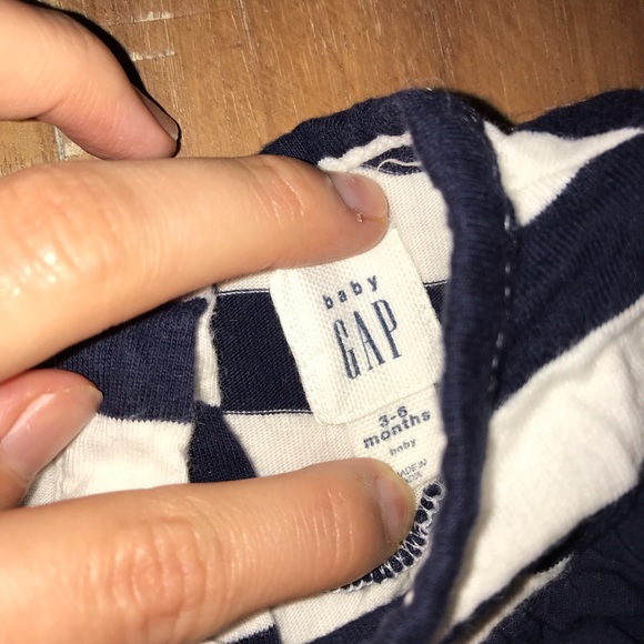 3-6 mo gap laced and striped blouse - Picture 2 of 2